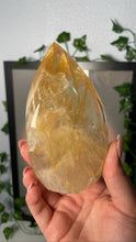 Load image into Gallery viewer, Golden Healer Quartz Flame
