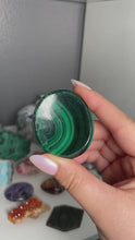 Load and play video in Gallery viewer, Malachite Worry Stones
