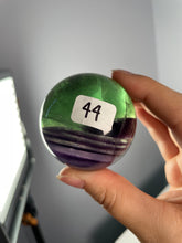 Load image into Gallery viewer, Gemmy Green/Purple Fluorite Spheres