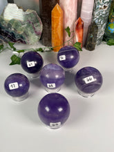 Load image into Gallery viewer, Violet Fluorite Spheres