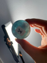 Load image into Gallery viewer, Blue/Green Fluorite Spheres