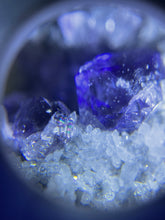 Load image into Gallery viewer, Purple Cubic Fluorite with Quartz #40