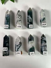 Load image into Gallery viewer, Druzy Moss Agate Tower