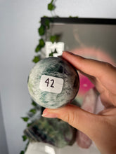 Load image into Gallery viewer, Snowflake Fluorite Spheres