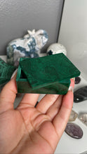 Load image into Gallery viewer, Mini Malachite Jewelry Box #55