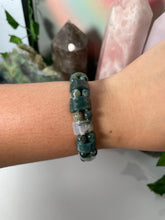 Load image into Gallery viewer, Moss Agate Cuff Bracelets