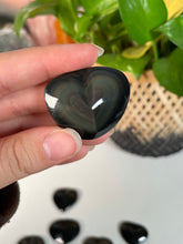 Load image into Gallery viewer, Rainbow Obsidian Heart Carving