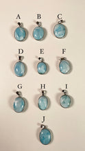 Load image into Gallery viewer, Larimar Pendant Necklace