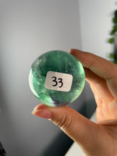 Load image into Gallery viewer, Gemmy Green/Purple Fluorite Spheres