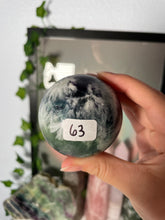 Load image into Gallery viewer, Snowflake Fluorite Spheres