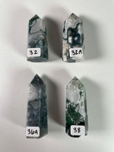 Load image into Gallery viewer, Druzy Moss Agate Tower