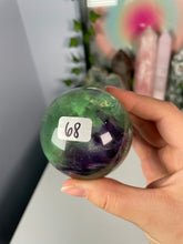 Load image into Gallery viewer, Gemmy Green/Purple Fluorite Spheres