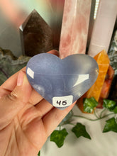 Load image into Gallery viewer, Blue Chalcedony Puffy Heart
