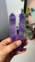 Load image into Gallery viewer, Lavender Fluorite Towers
