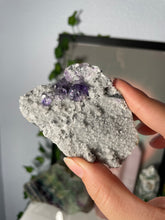 Load image into Gallery viewer, Purple Cubic Fluorite with Quartz #40
