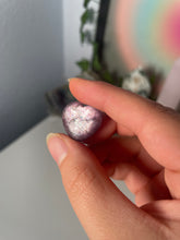 Load image into Gallery viewer, Gem Lepidolite Heart Carvings
