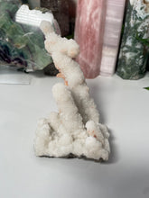 Load image into Gallery viewer, Quartz Stalactite with Stilbite #130