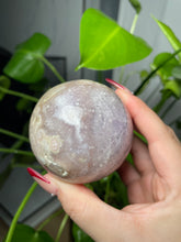 Load image into Gallery viewer, Lavender Flower Agate Sphere
