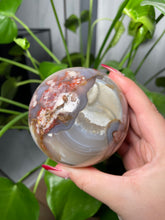 Load image into Gallery viewer, Banded Flower Agate Sphere

