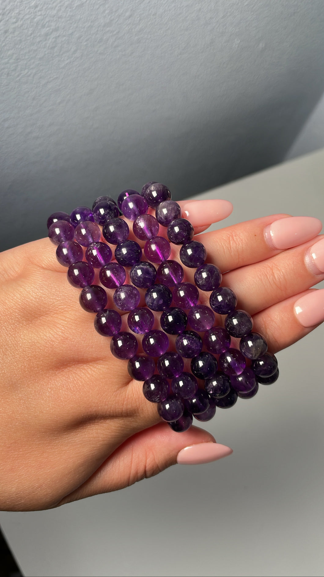 Dark Purple Amethyst Bracelet