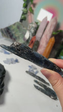 Load and play video in Gallery viewer, Blue Kyanite with Black Mica
