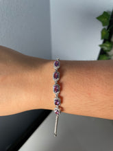 Load image into Gallery viewer, 925 Silver Amethyst Bracelet
