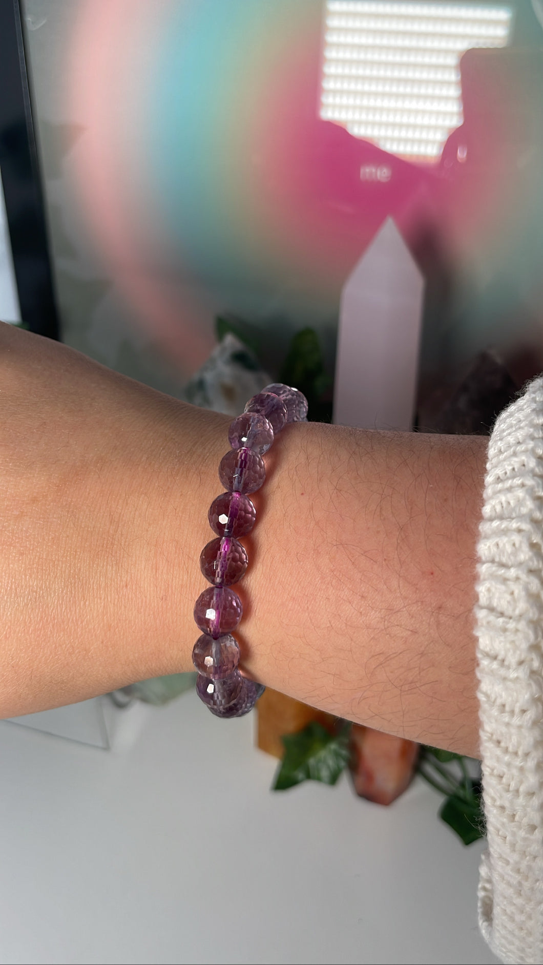 Faceted Amethyst Bracelet