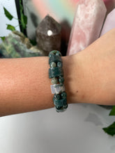 Load image into Gallery viewer, Moss Agate Cuff Bracelets
