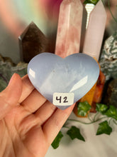 Load image into Gallery viewer, Blue Chalcedony Puffy Heart
