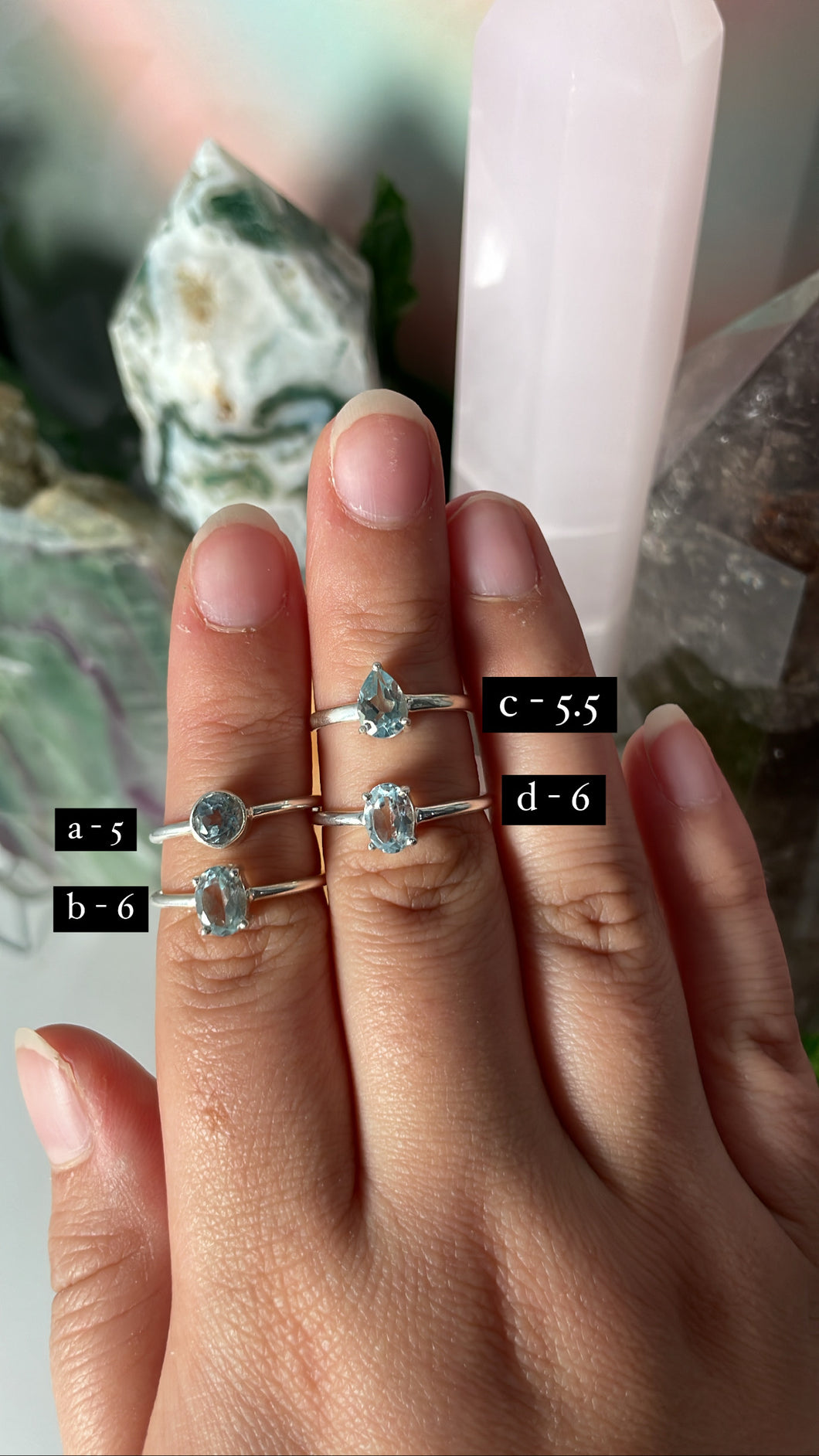 Blue Topaz Rings *Choose Your Own*