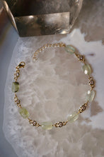 Load image into Gallery viewer, Gold Filled Prehnite Bracelet
