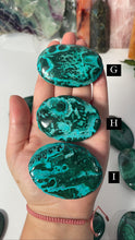 Load image into Gallery viewer, Malachite with Chrysocolla Palmstones
