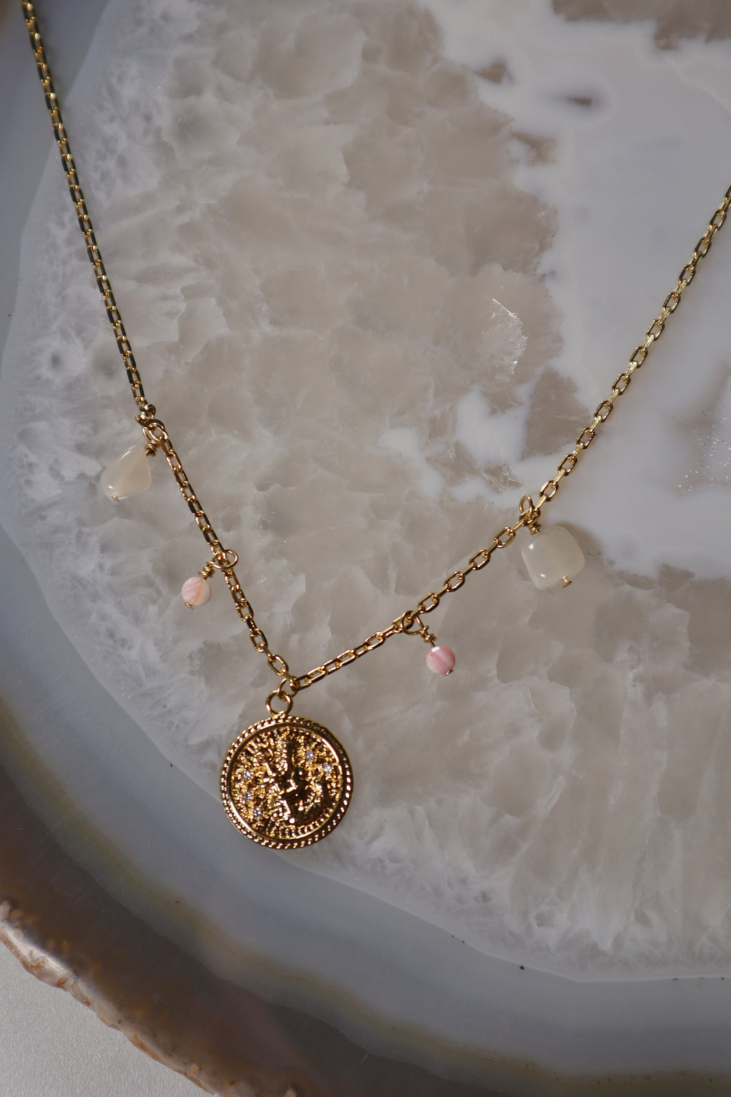 Gold Filled Aquarius Necklace